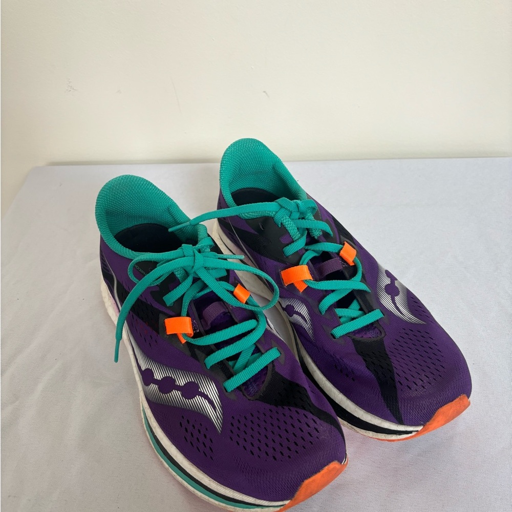 Saucony Endorphin Pro 2 Womens Size 8.5 Purple Blue Running Sneakers - Picture 11 of 11
